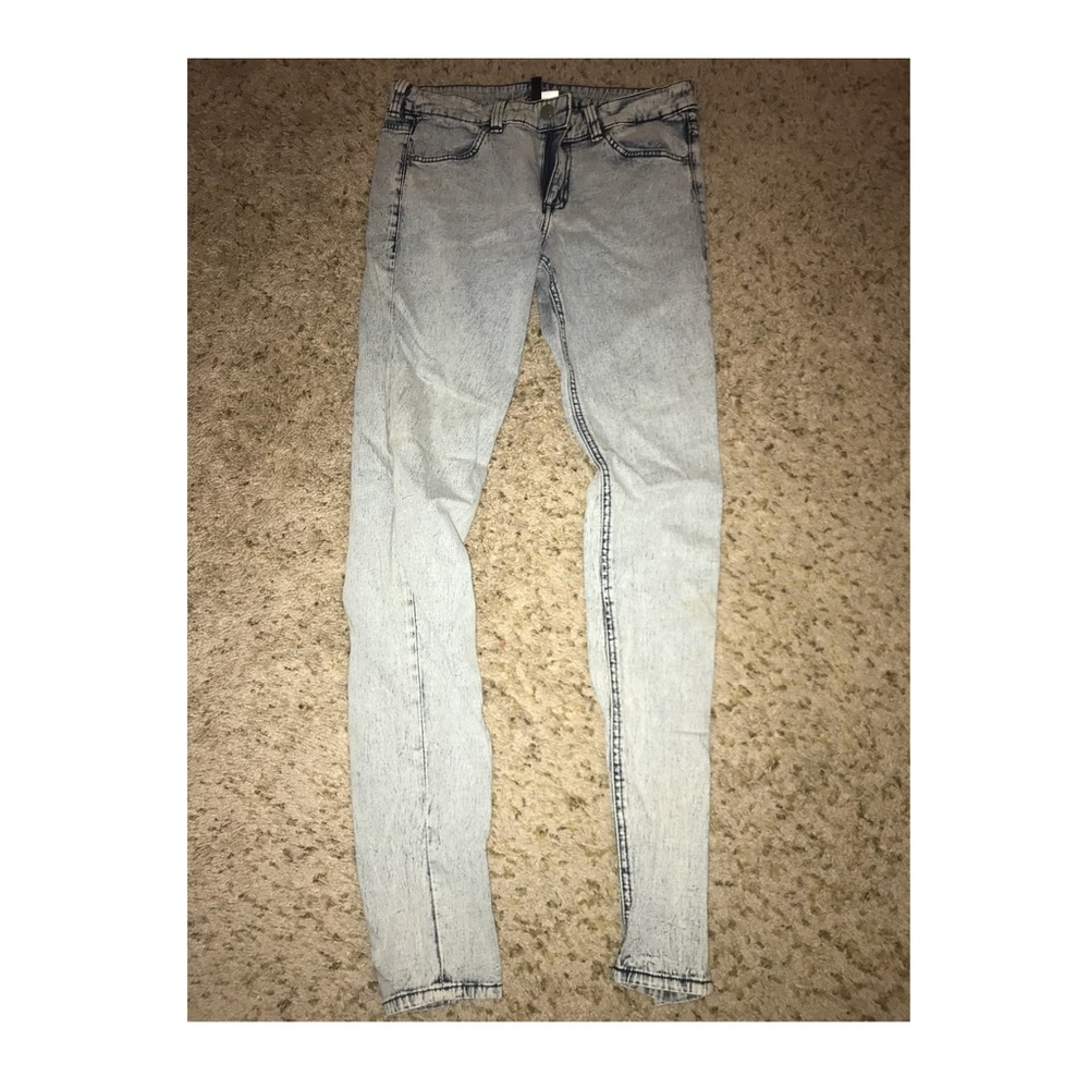 Acid Wash Skinny Jeans